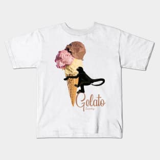 Ice Cream Monkey Foodies Kids T-Shirt